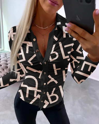 EB - Herbst Vintage Print Top