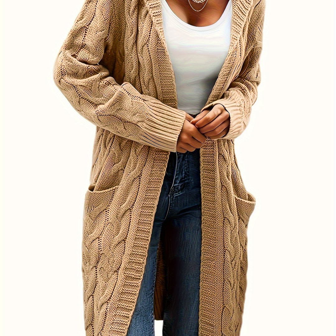 EB | Langstrickjacke mit Kapuze