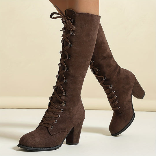 EB – kniehohe, bequeme lange Winterstiefel für Damen