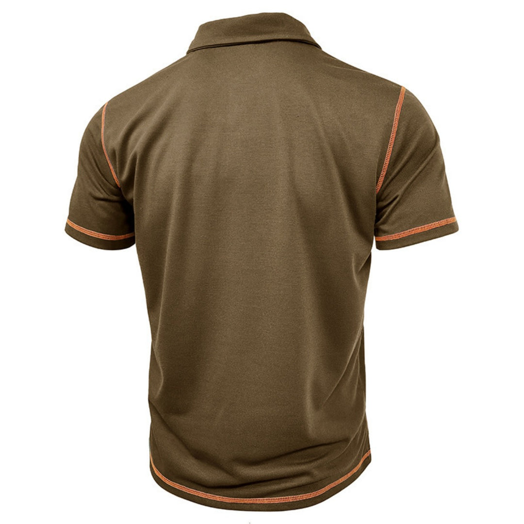 EB | Kurzärmeliges Poloshirt zum Spleißen