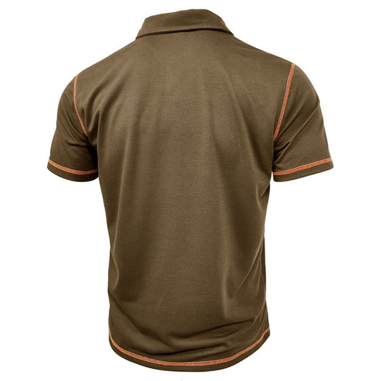 EB | Kurzärmeliges Poloshirt zum Spleißen