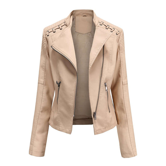 EB | Damen Faux-Leder Bikerjacke