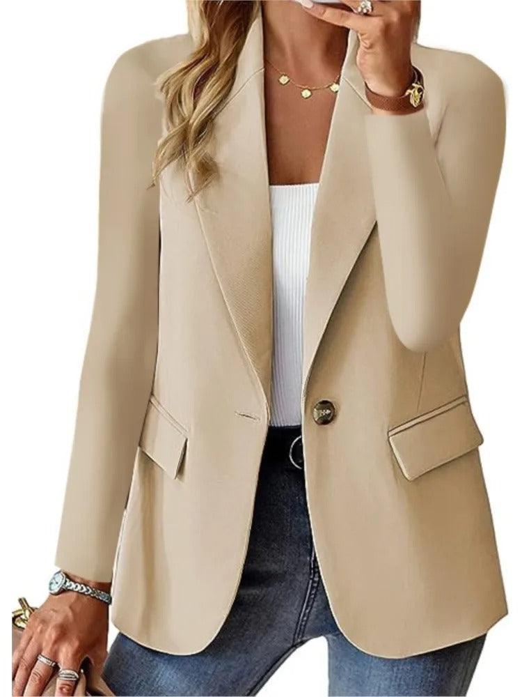 EB | Blazer Casual Langarm Relaxed Fit Jacke
