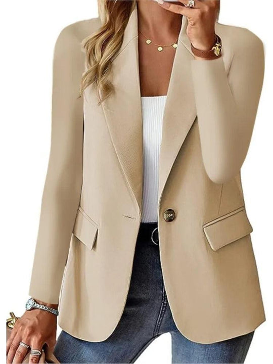 EB | Blazer Casual Langarm Relaxed Fit Jacke