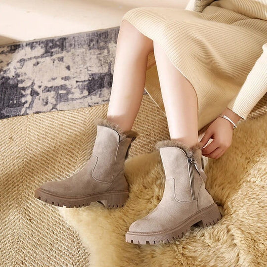 EB | Warme Fleecestiefel mit Baumwollfutter