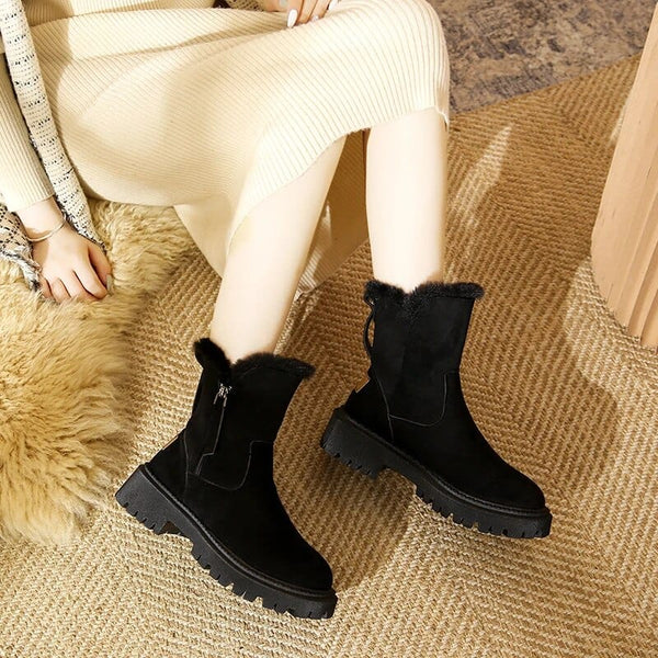 EB | Warme Fleecestiefel mit Baumwollfutter