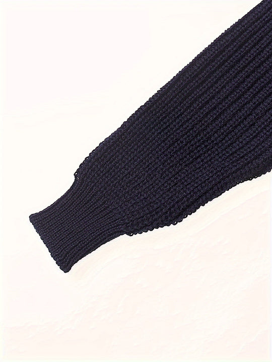 EB | Dicke Strickjacke Im Robusten Design Wolle Wärme und Komfort