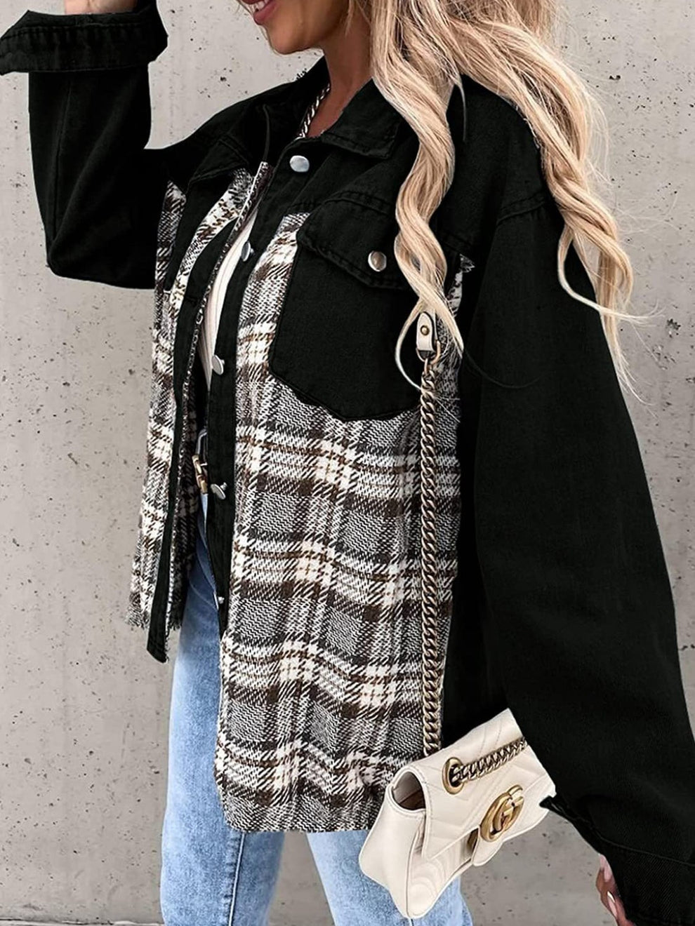 EB | Vintage-Flanelljacke für Frauen