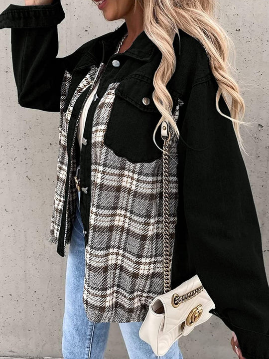 EB | Vintage-Flanelljacke für Frauen