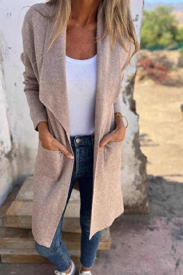 EB | mittellanger Cardigan-Jacke