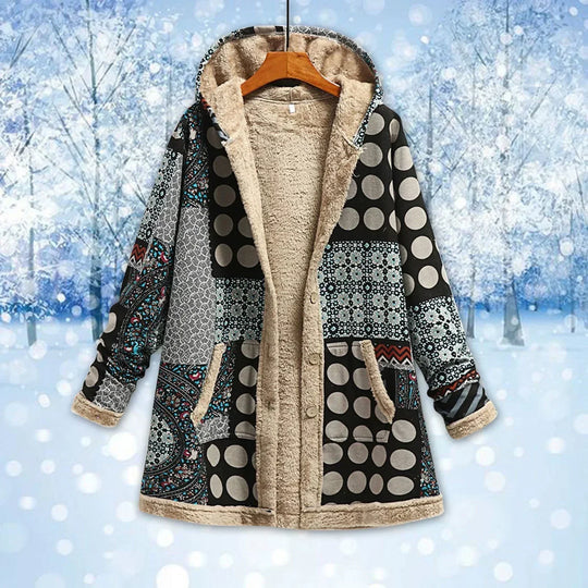 EB | Warme Jacke mit Kapuze für Damen
