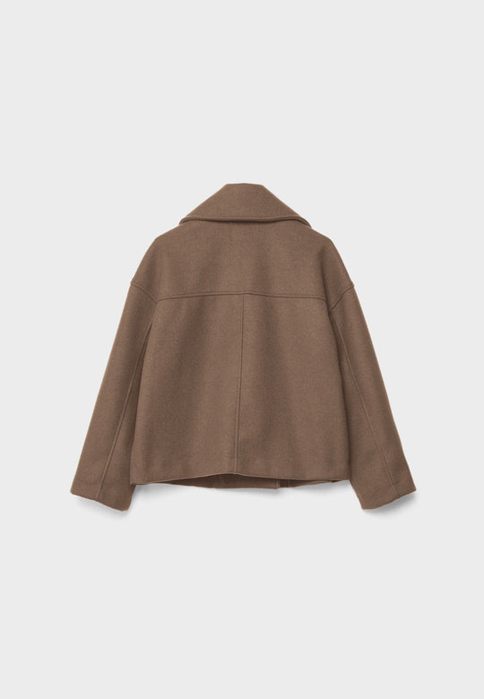 EB | Damen Kurzer Mantel Oversize Herbst Übergang