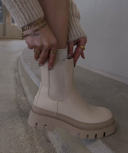 EB | Beige Kurze Stiefel