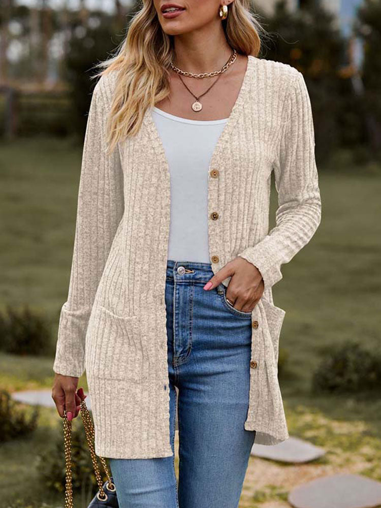EB | Modische Strickjacke für Frauen mit Taschen
