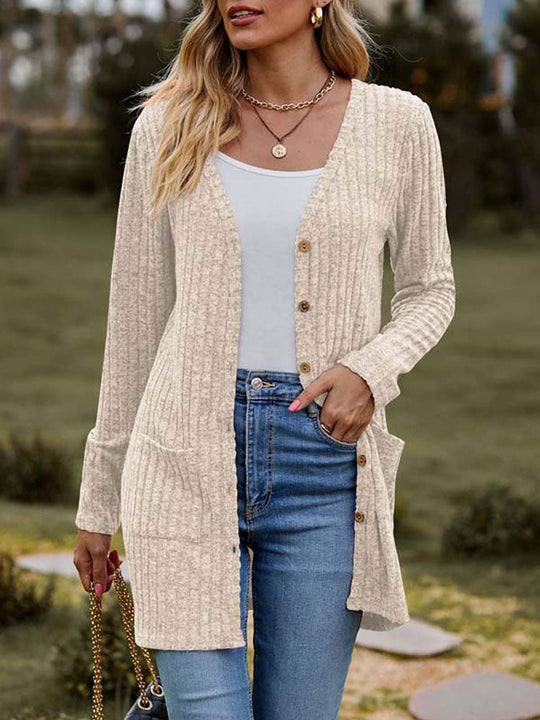 EB | Modische Strickjacke für Frauen mit Taschen