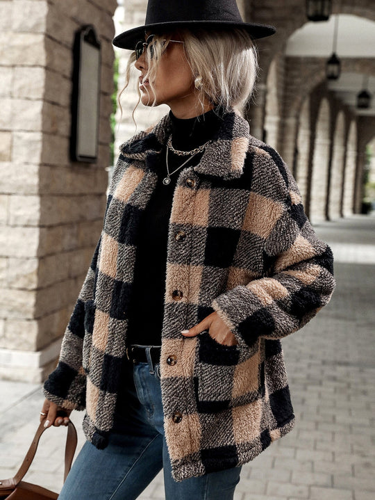 EB | Flanelljacke mit Knöpfen - Bequeme & Stilvolle Damenoberbekleidung