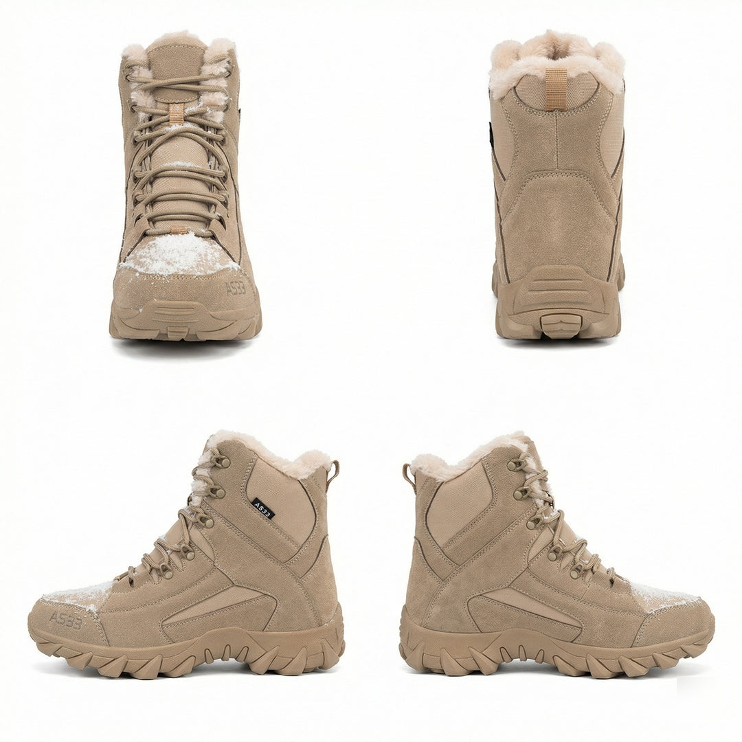 Herren wetterfeste Winterstiefel mit isolierender Fütterung und rutschfester Sohle EB