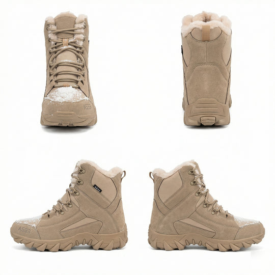 Herren wetterfeste Winterstiefel mit isolierender Fütterung und rutschfester Sohle EB