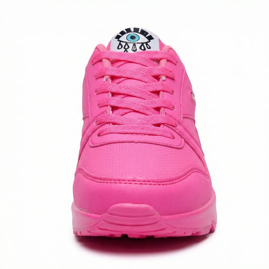 EB | Pu Orthopädische Damen Sneaker mit Schwarzem Augenprint