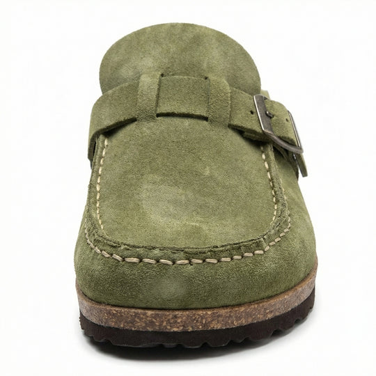 Clogs - Damen Retro Wildleder Slip-On Mule EB