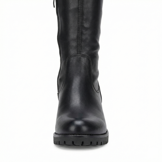 EB | Flache Overknee-Stiefel aus für den Winter