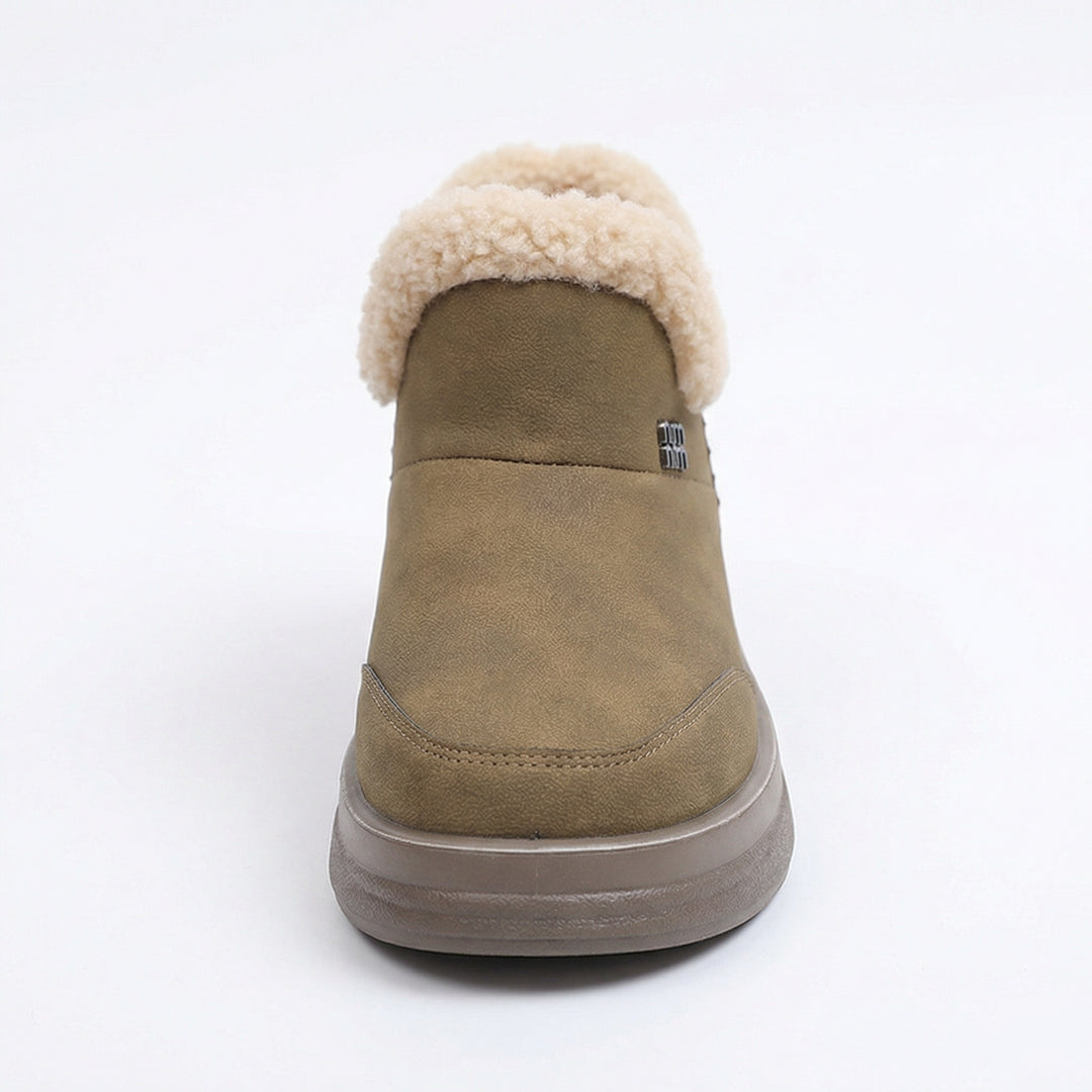 Damen Lammfell gefütterte Winterstiefel EB