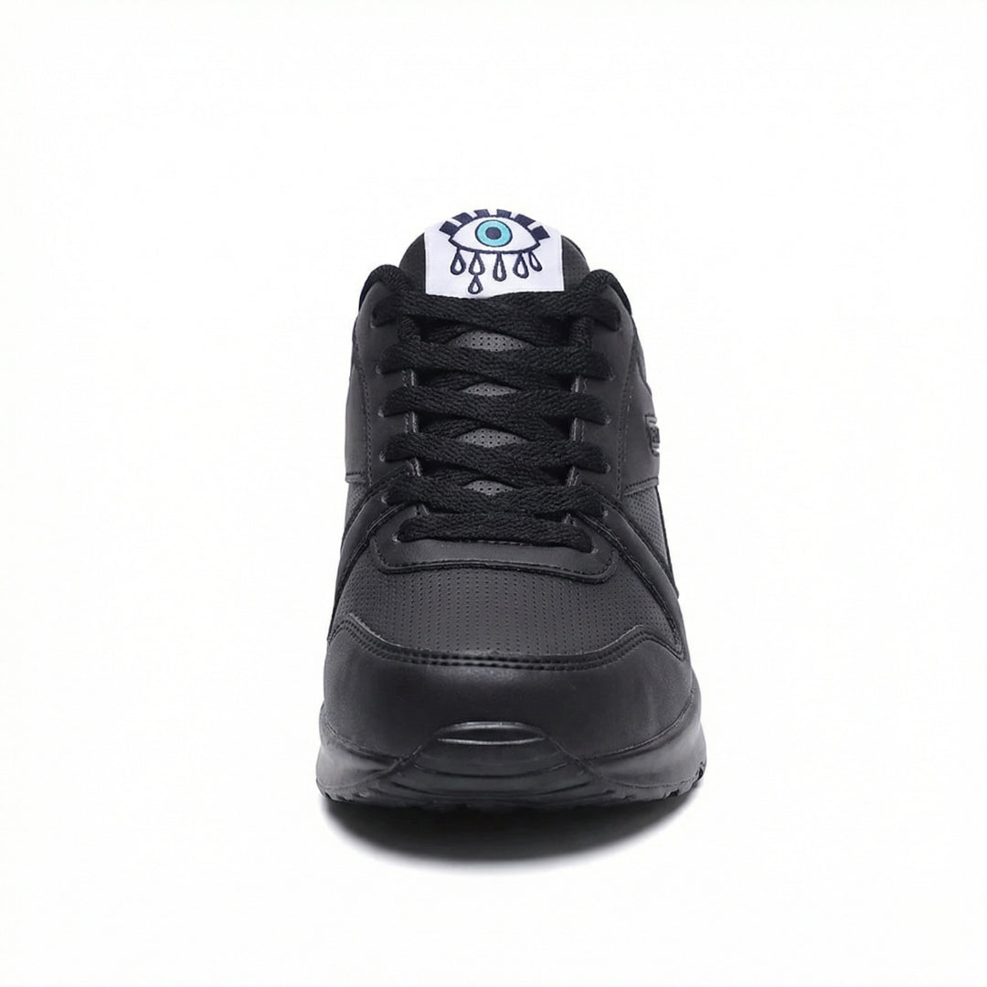 EB | Pu Orthopädische Damen Sneaker mit Schwarzem Augenprint