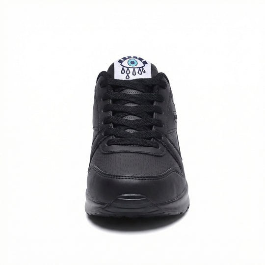 EB | Pu Orthopädische Damen Sneaker mit Schwarzem Augenprint
