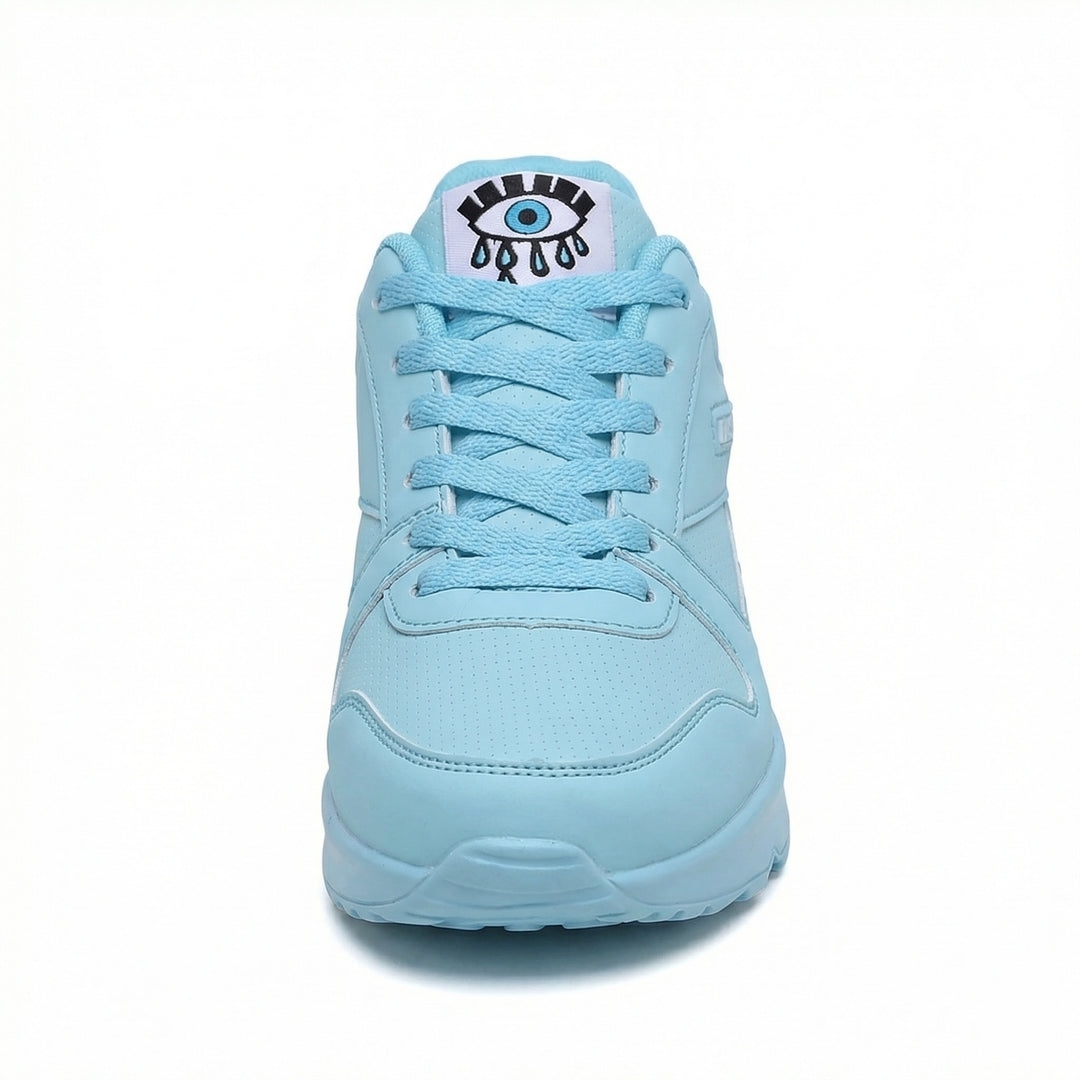EB | Pu Orthopädische Damen Sneaker mit Schwarzem Augenprint
