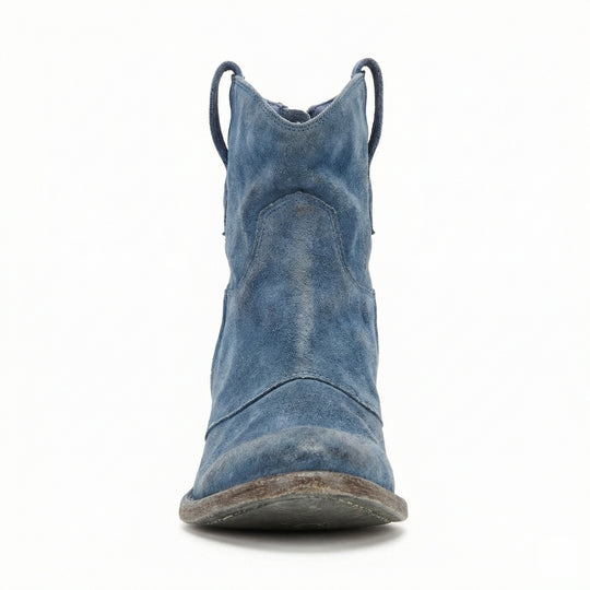 Kurze Cowboy-Stiefel | Western | Wildleder | Knöchel-Stiefel | Damenstiefel EB