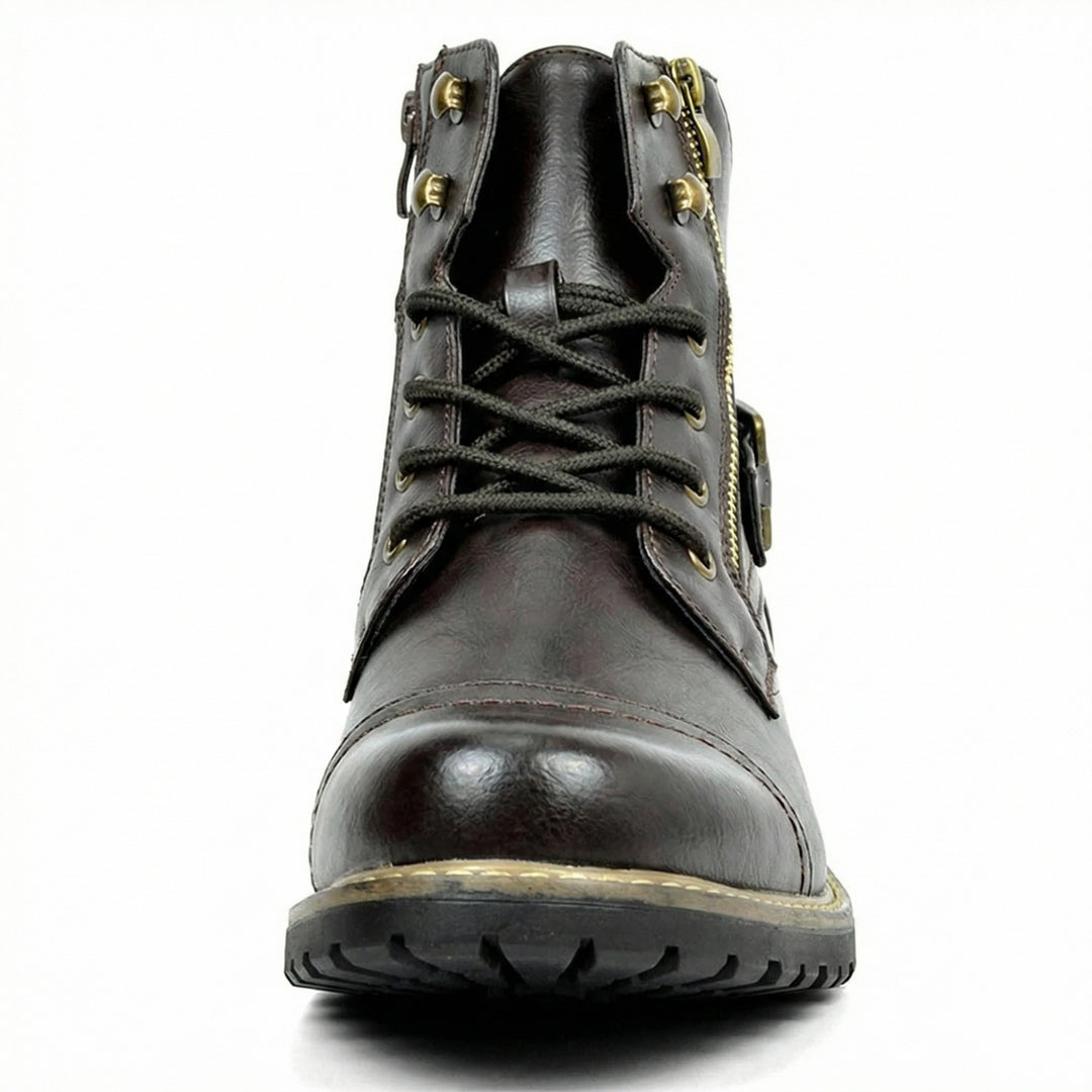 Motorradstiefel aus echtem Leder EB