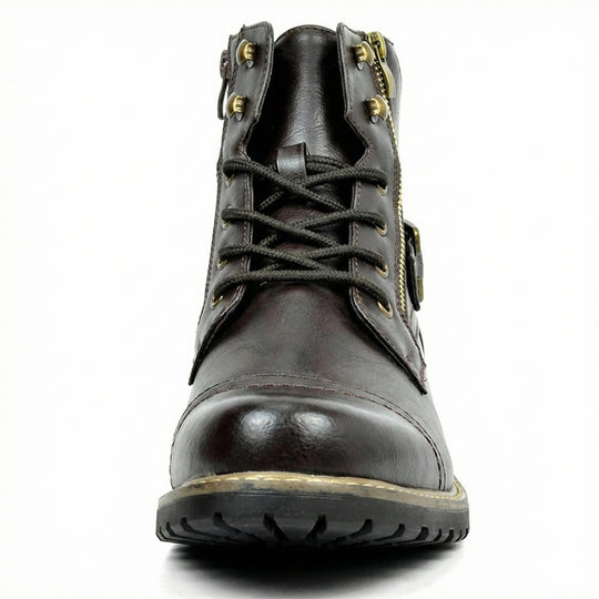Motorradstiefel aus echtem Leder EB