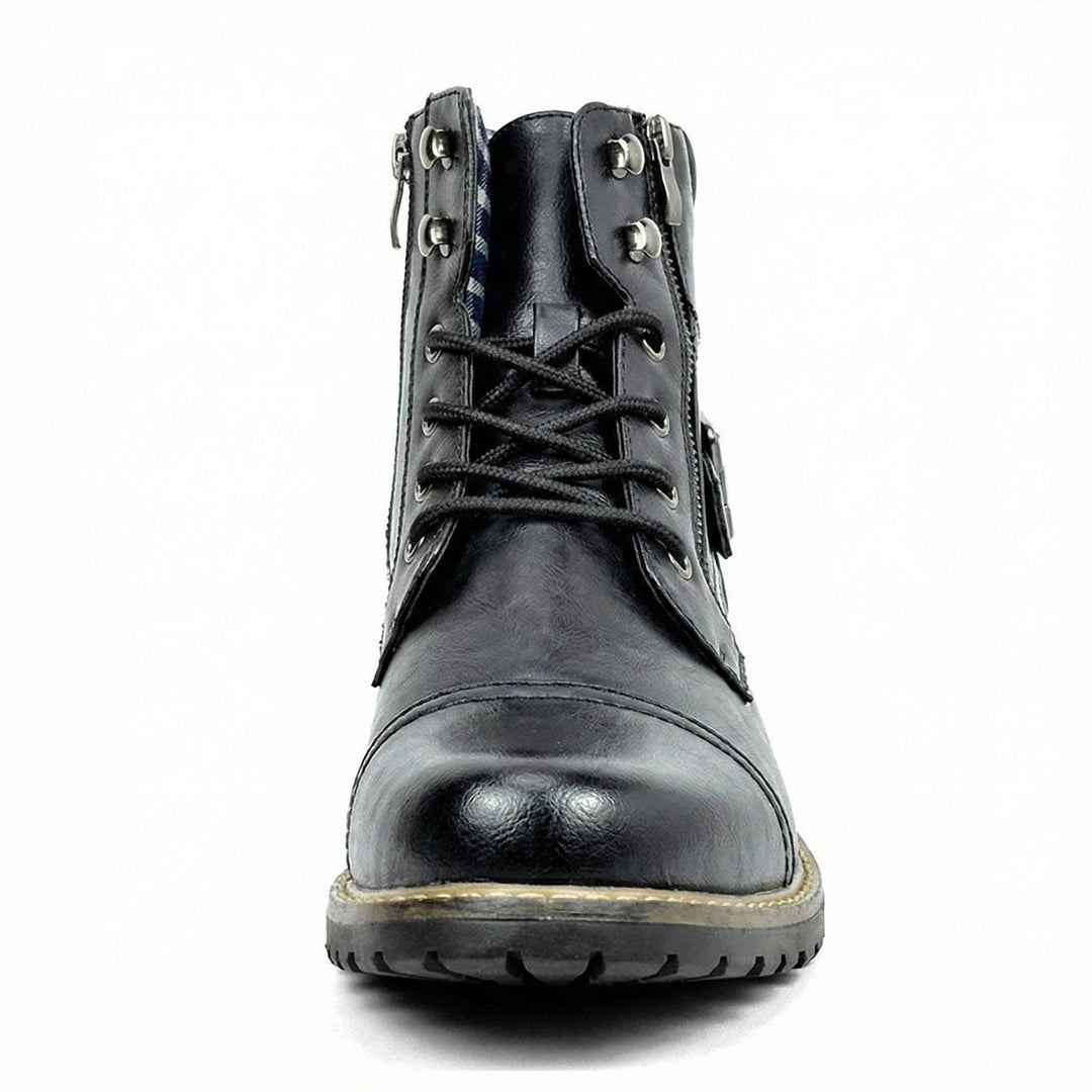 Motorradstiefel aus echtem Leder EB