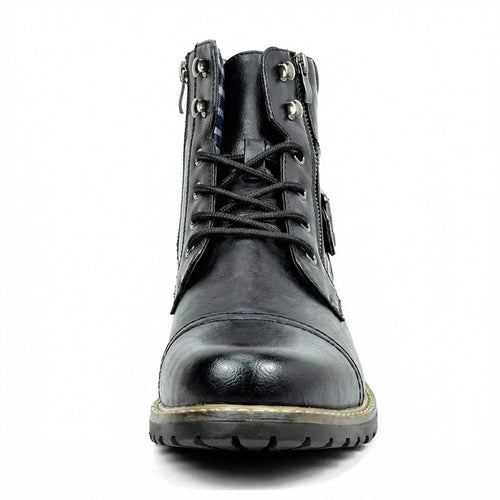 Motorradstiefel aus echtem Leder EB