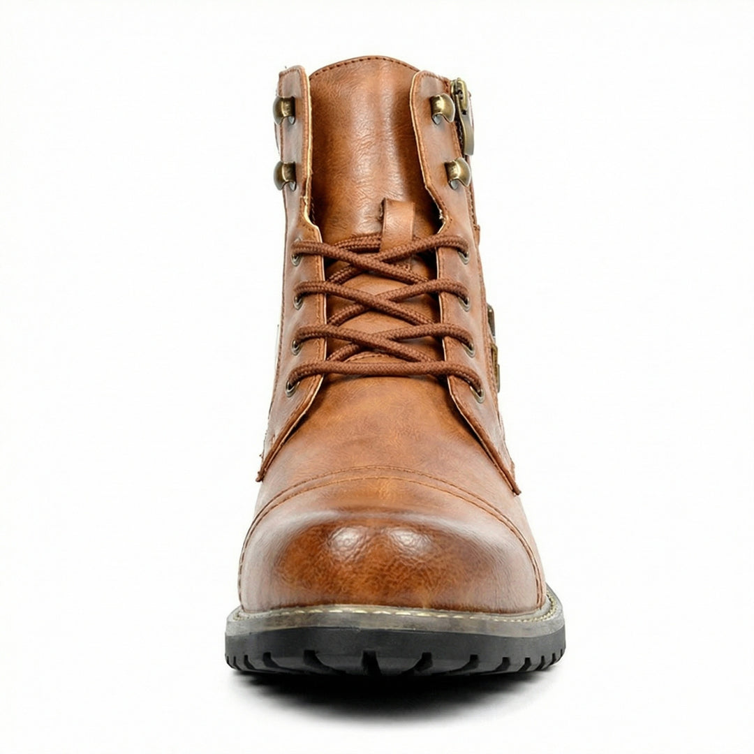 Motorradstiefel aus echtem Leder EB