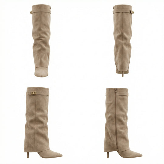 Wildlederstiefel Für Damen EB