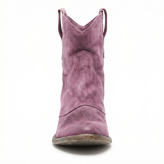 Kurze Cowboy-Stiefel | Western | Wildleder | Knöchel-Stiefel | Damenstiefel EB