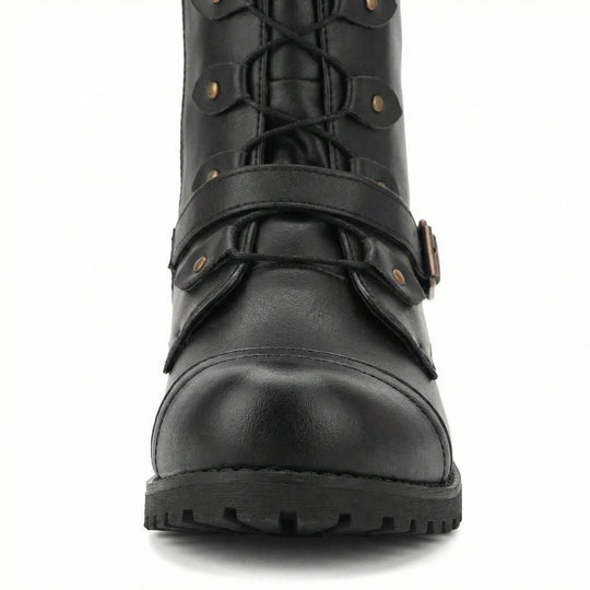 Steampunk-Inspirierte Damen Schnürstiefel EB