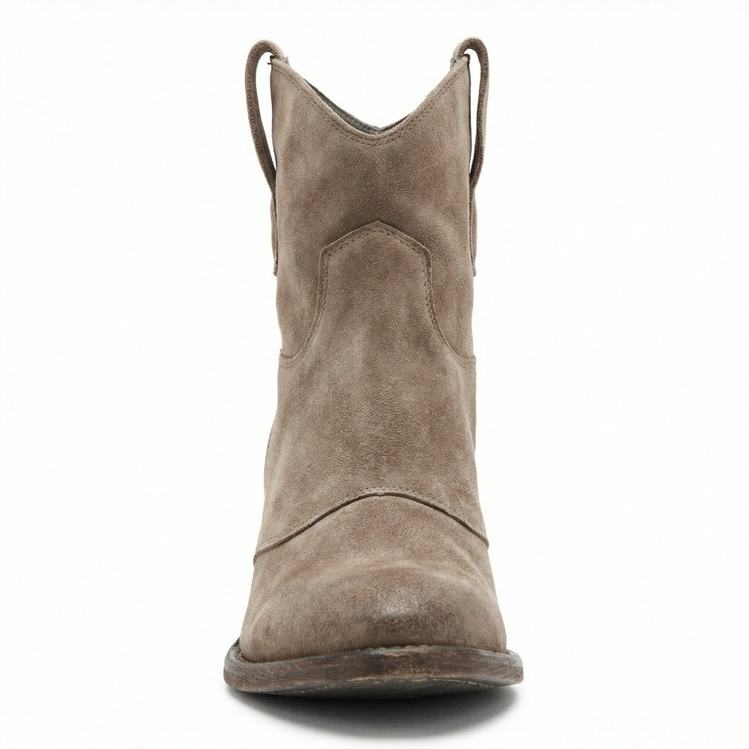 Kurze Cowboy-Stiefel | Western | Wildleder | Knöchel-Stiefel | Damenstiefel EB