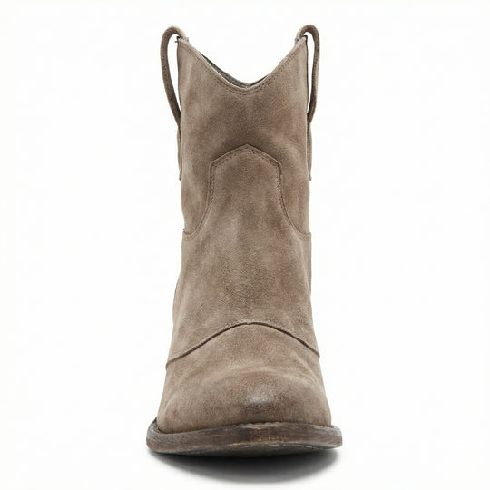 Kurze Cowboy-Stiefel | Western | Wildleder | Knöchel-Stiefel | Damenstiefel EB