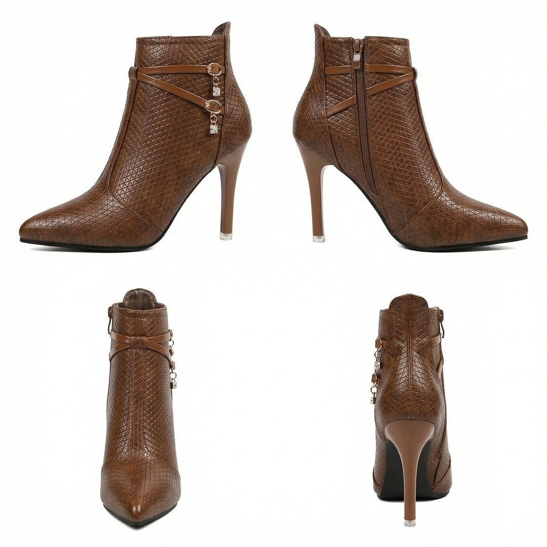 Modische Spitze Stiefeletten für Damen EB