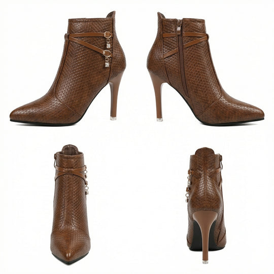 Modische Spitze Stiefeletten für Damen EB