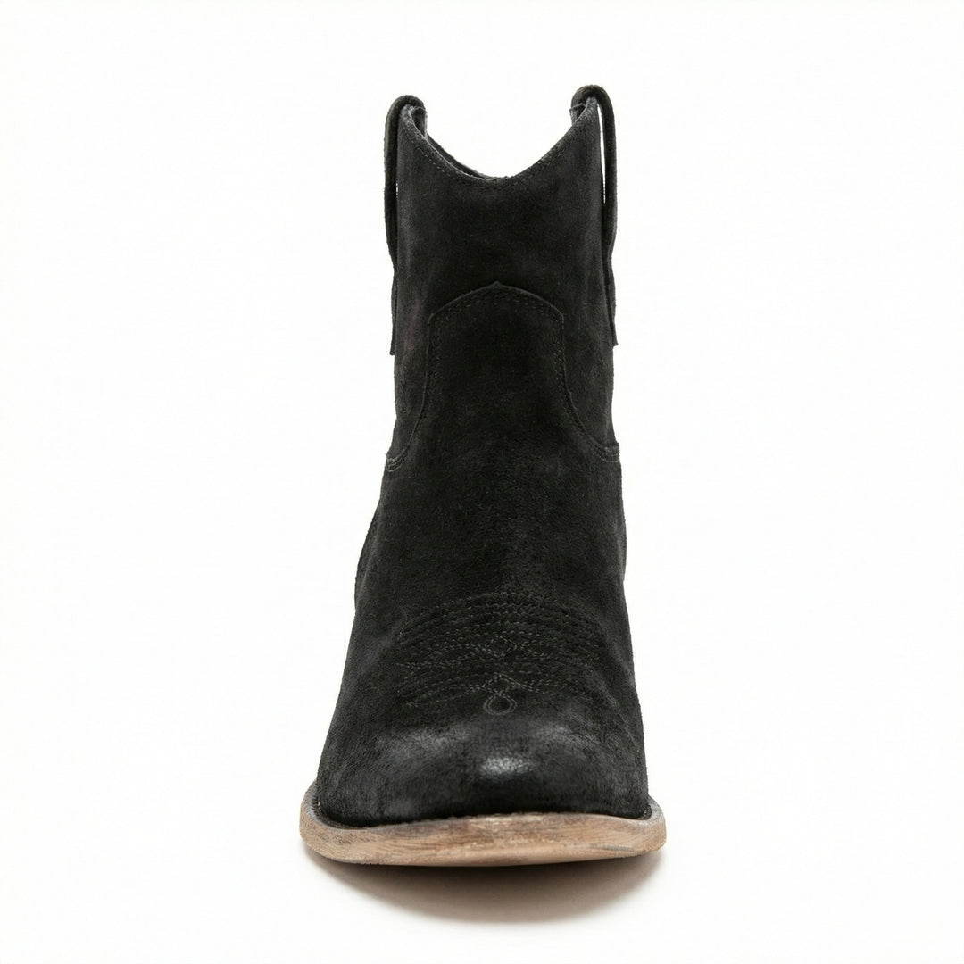 Kurze Cowboy-Stiefel | Western | Wildleder | Knöchel-Stiefel | Damenstiefel EB