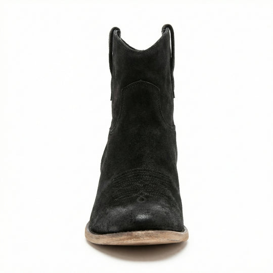 Kurze Cowboy-Stiefel | Western | Wildleder | Knöchel-Stiefel | Damenstiefel EB