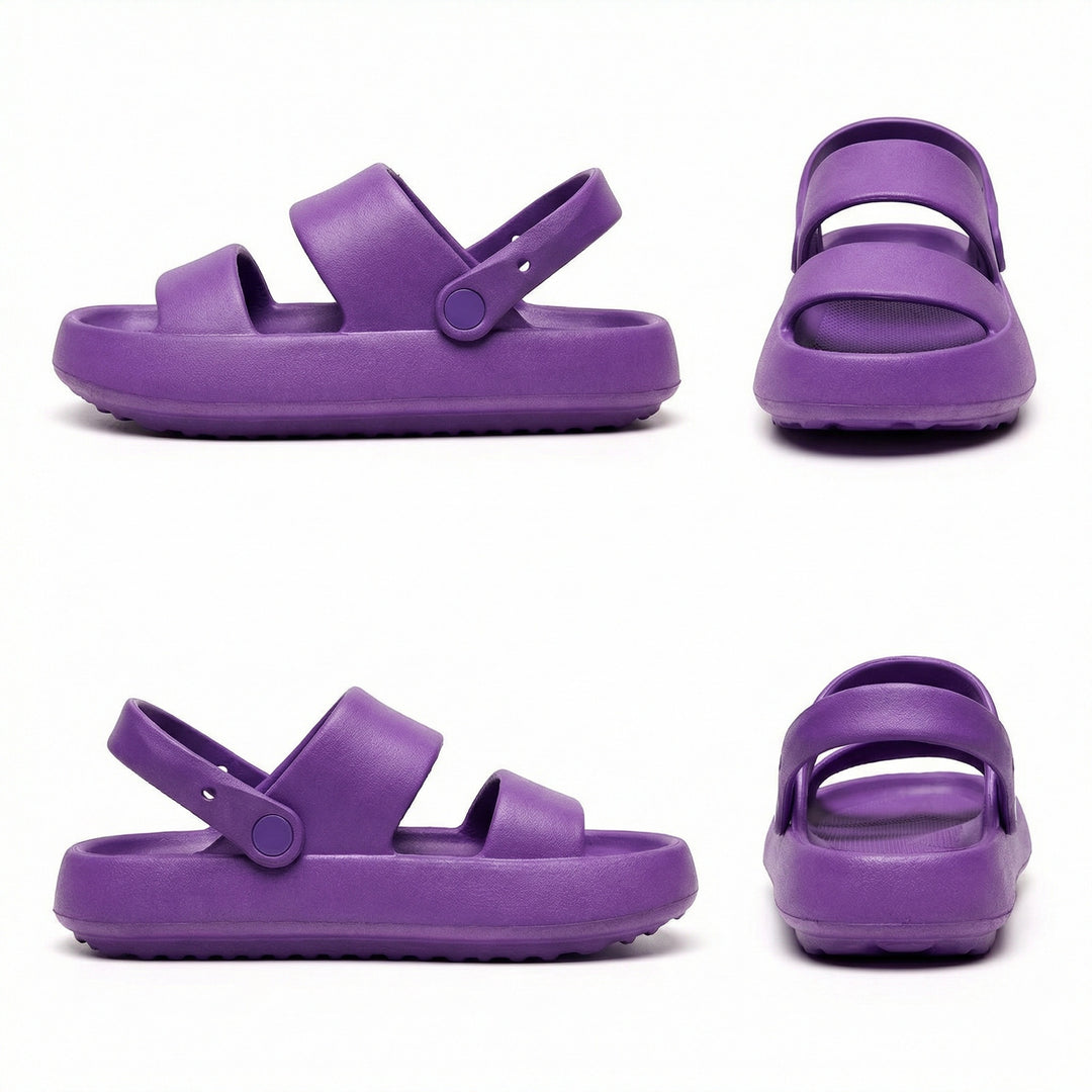 EB | Orthopädische Sandalen Comfort Plus Pantoletten mit Doppelriemen Gepolsterte, Lässige Slip-On-Sandalen