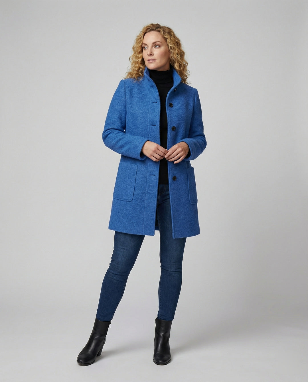 EB | Elegante Jacke Aus Wollmischung Wolle Warm, Stilvoll
