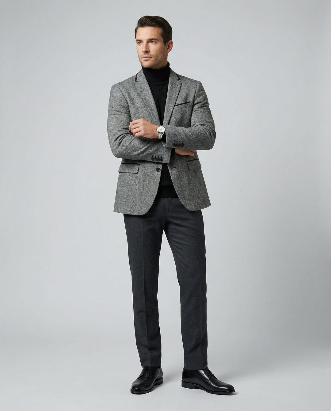 Herren Business Sakko Glencheck Slim Fit