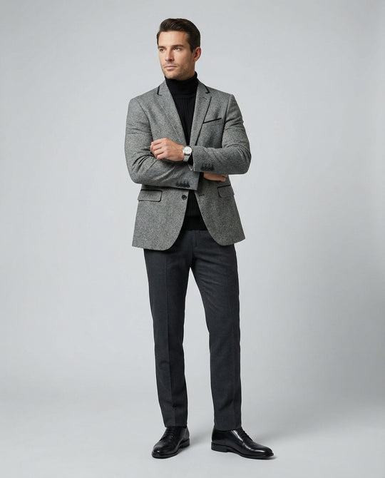 Herren Business Sakko Glencheck Slim Fit