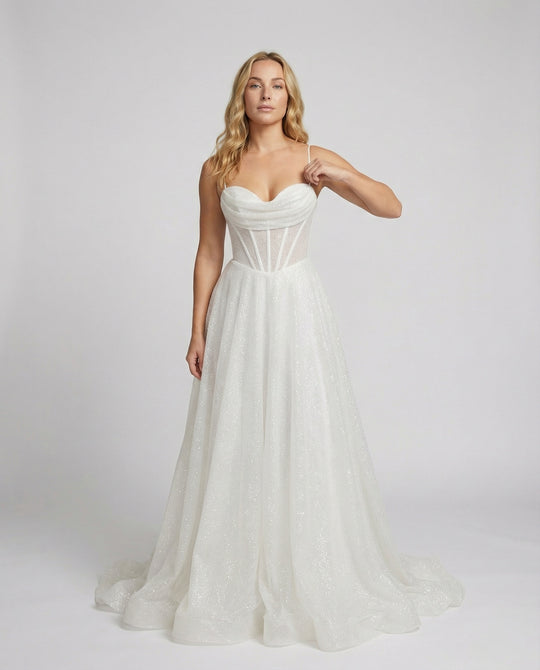 EB | Glitter Ballkleid mit Schnürung