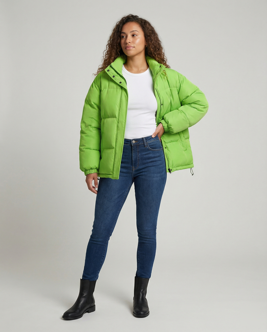 EB | Damen Wasserdichte Oversized Winter-Pufferjacke